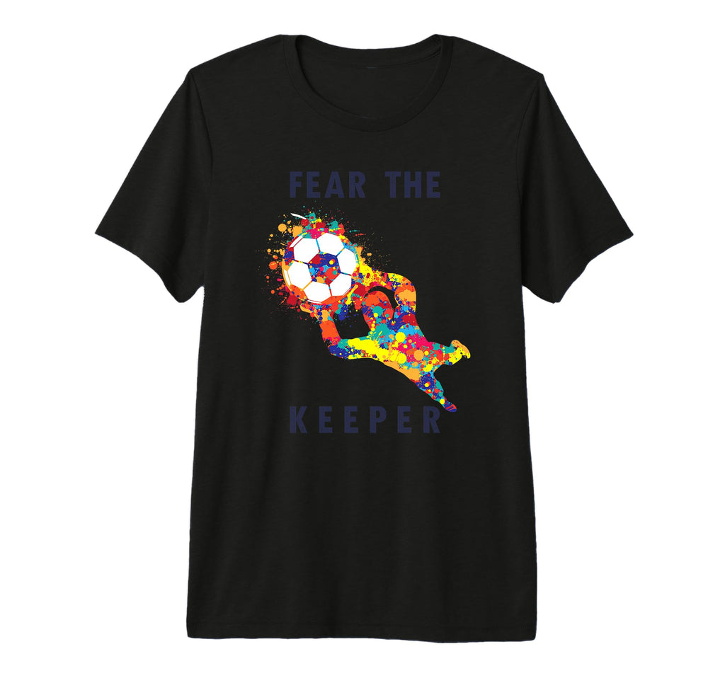 Soccer Ball Funny Goalie Keeper Tri Blend T-Shirt - Novelty Apparel Unisex