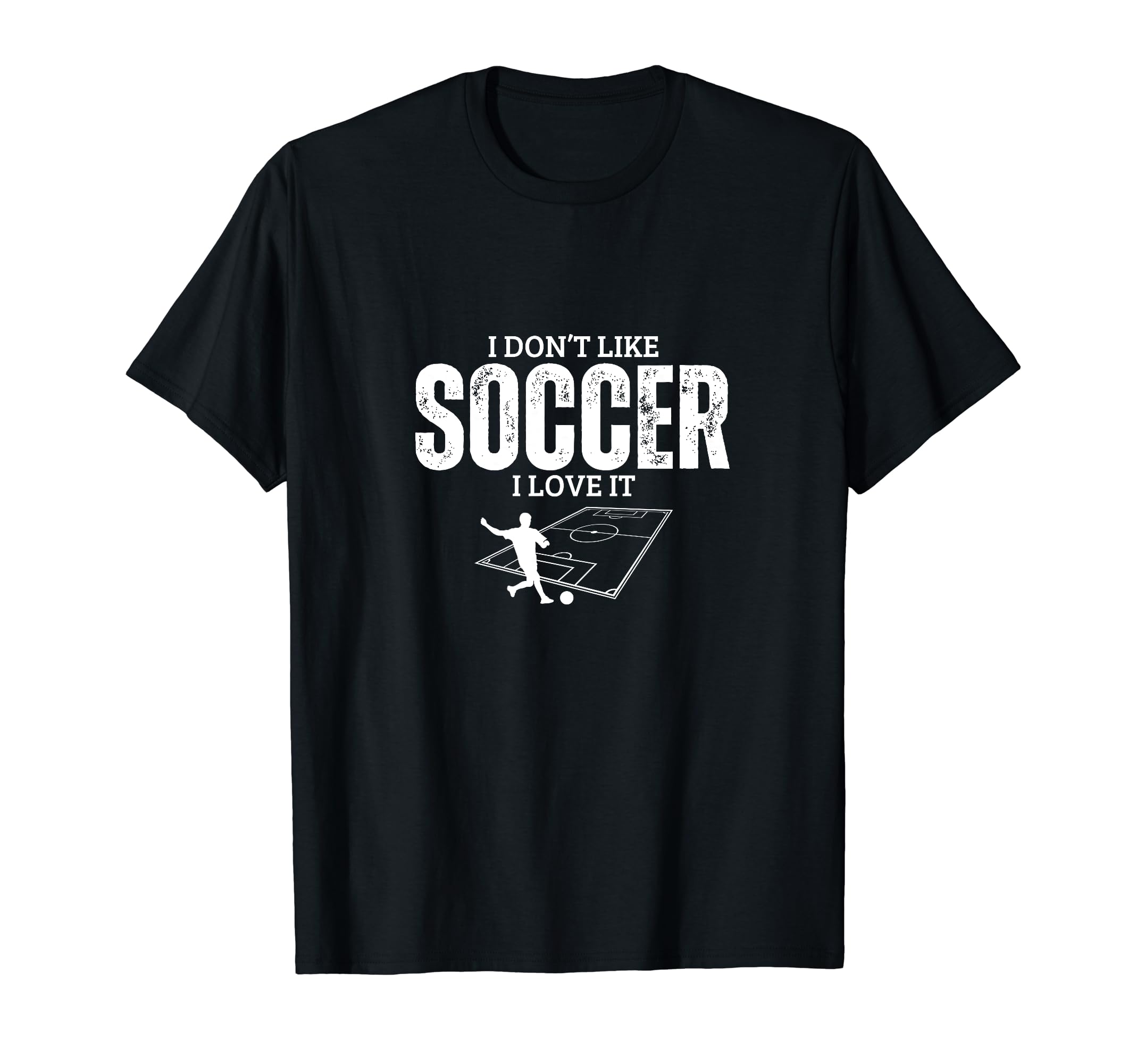 I Love Soccer Funny Soccer Player T-Shirt - Streetwear Style for Adults