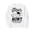 2027 Senior Soccer Aunt Proud Family Sweatshirt - Unique Graphic Unisex