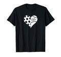 Baseball Laces Soccer Ball Pattern T-Shirt - Minimalist Print for Adults