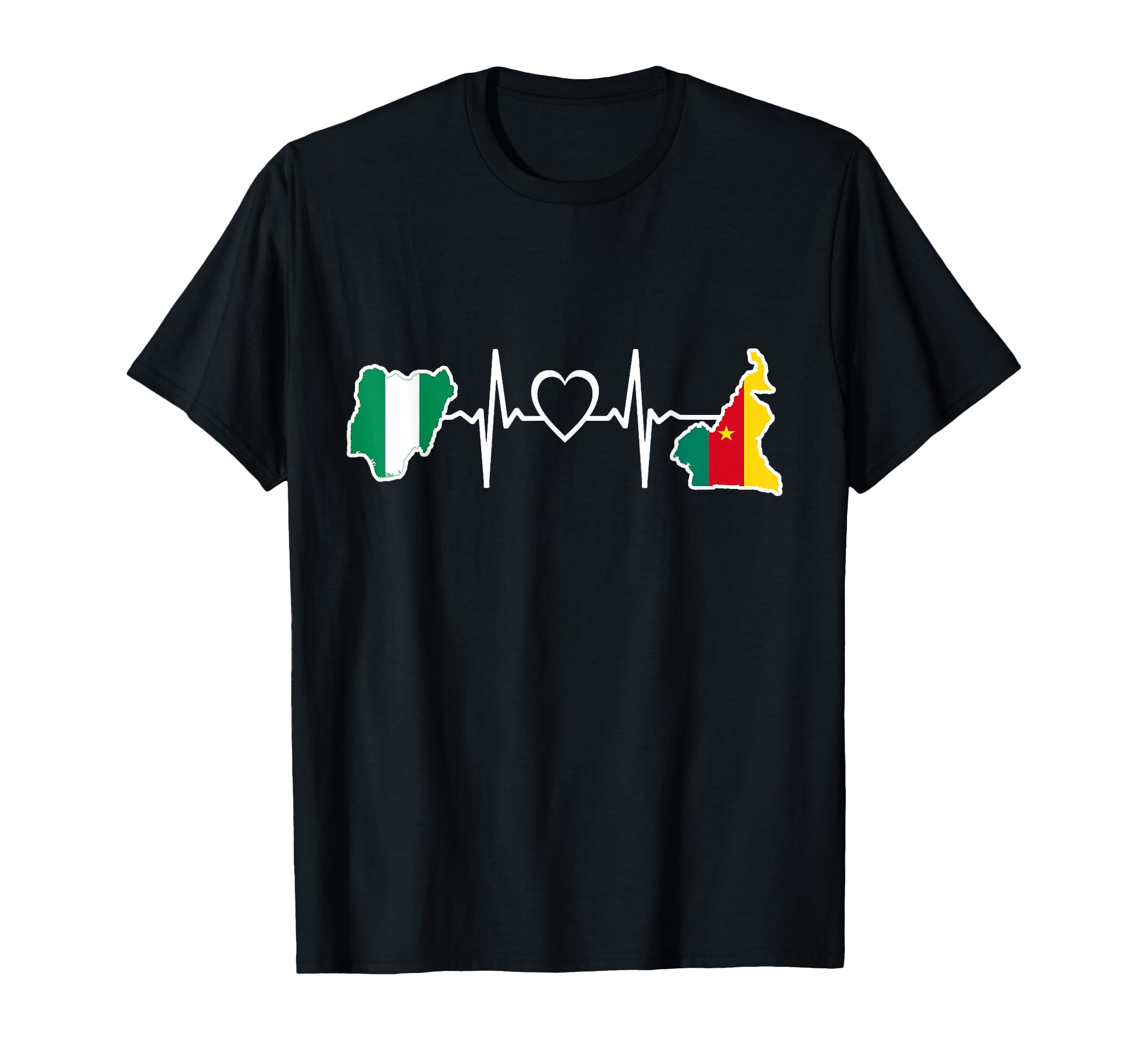 Cameroon Nigeria Flag Cameroonian T-Shirt - Streetwear Style for Adults