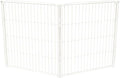FXW Homeplus Unleashed Indoor Dog Playpen - Stress-Free and Safe Play, Heavy Duty 32 Inch 2 Wire Panels Dog Pen for Puppy and Small Dogs, White│Patented