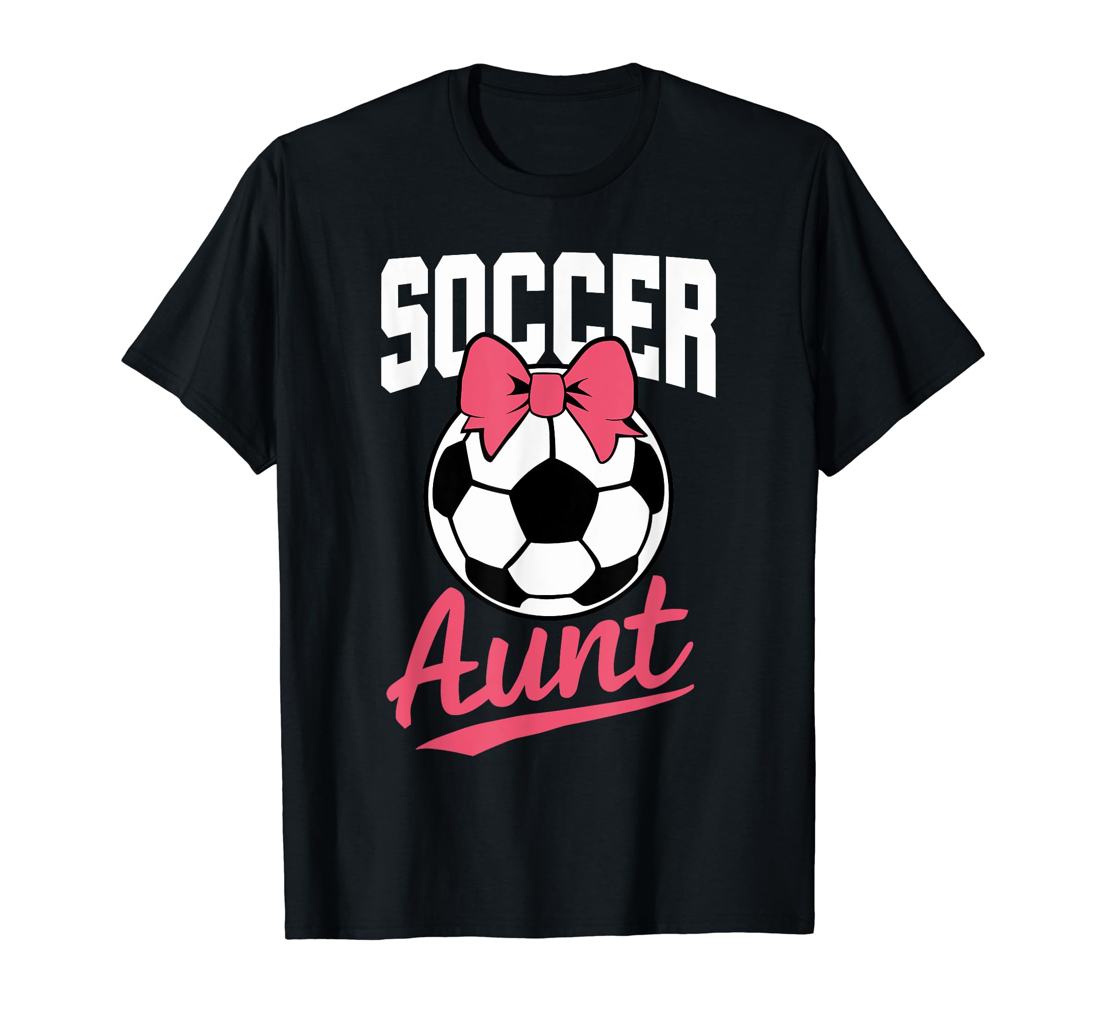 Soccer Aunt Heart Sport Lover Auntie T-Shirt - Custom Art Print Unisex
