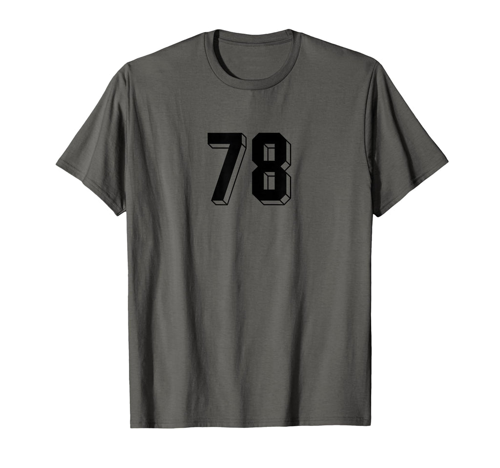 Number 78 80S 90S Soccer Team Jersey T-Shirt - Custom Art Print for Adults