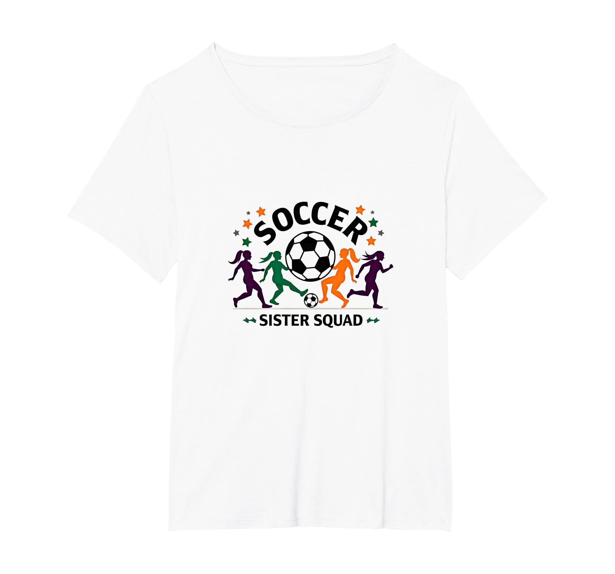 Soccer Sister Squad Team Spirit Sporty T-Shirt - Minimalist Print Unisex