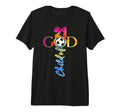 Jesus 21 Years Child God Soccer 21St T-Shirt - Custom Art Print Unisex
