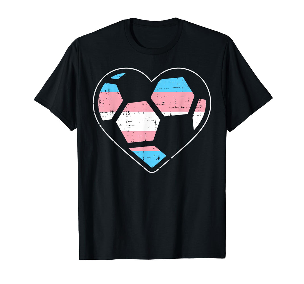Soccer Heart Transgender Transsexual T-Shirt - Streetwear Style Unisex