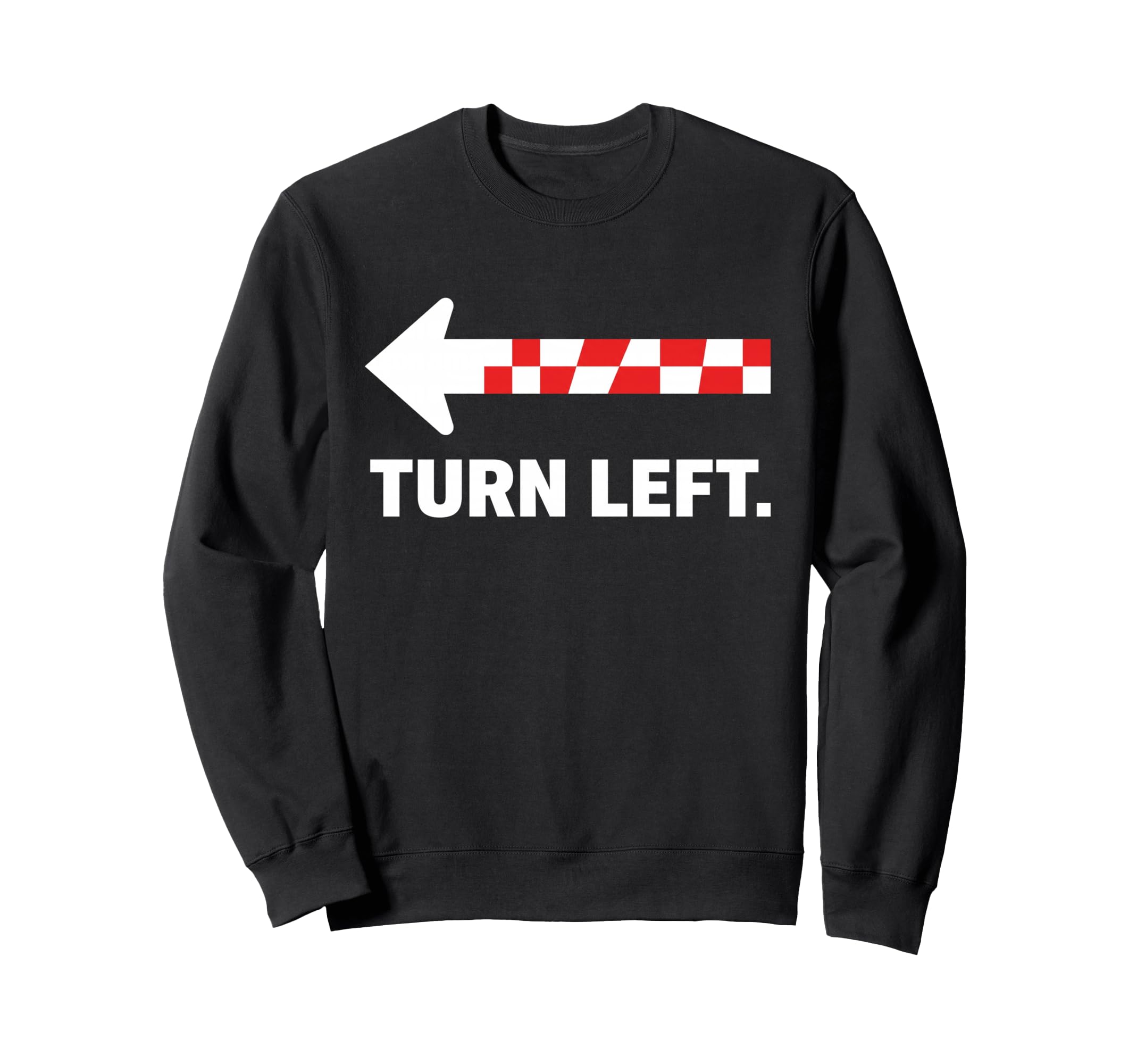 Motorsports Lovers Speedway Checkered Sweatshirt - Graphic Print Men Women