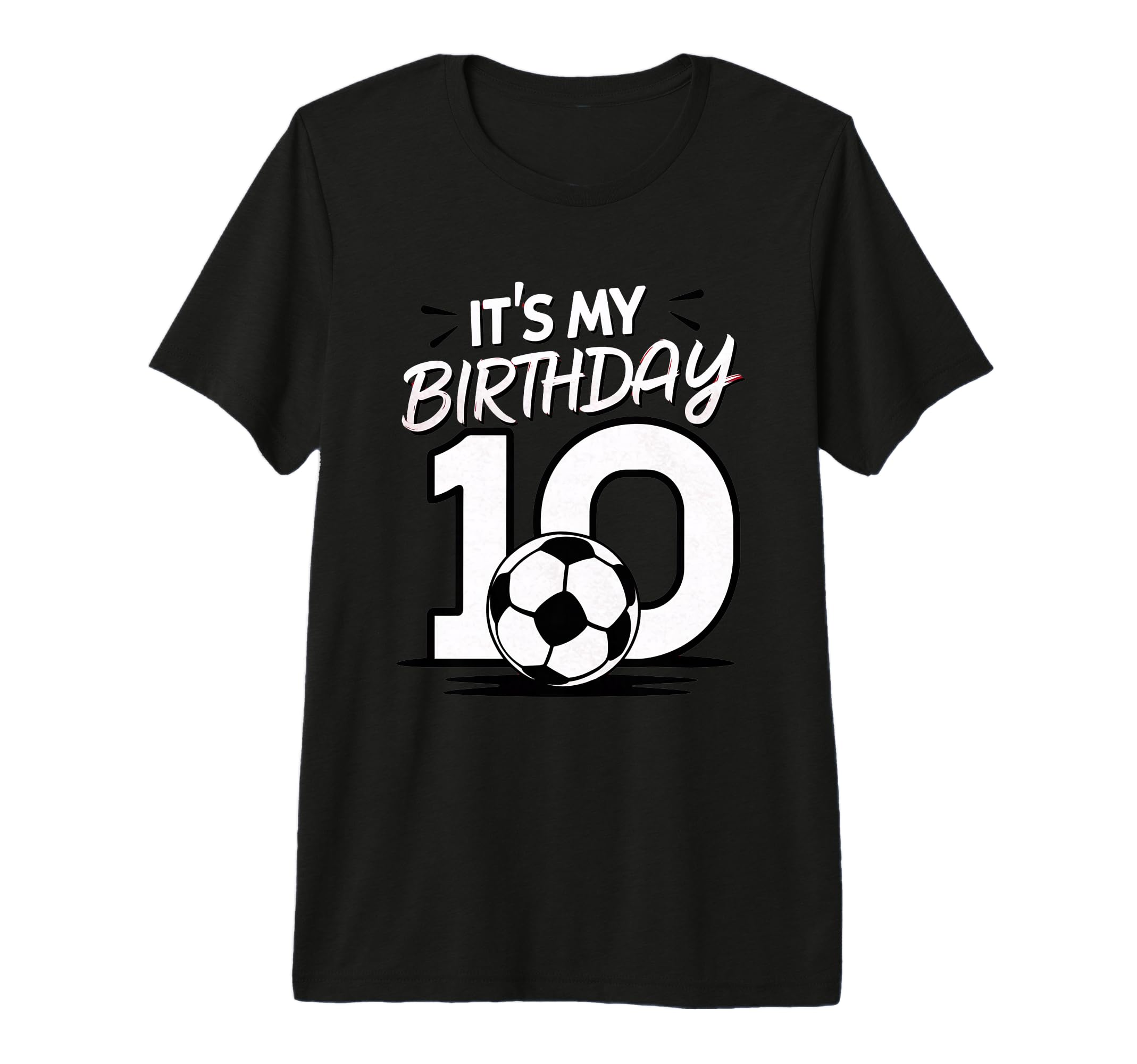 Soccer Lovers 10Th Birthday T-Shirt - Custom Art Print Men Women