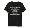 Soccer Goalkeeper Definition Soccer T-Shirt - Streetwear Style for Adults
