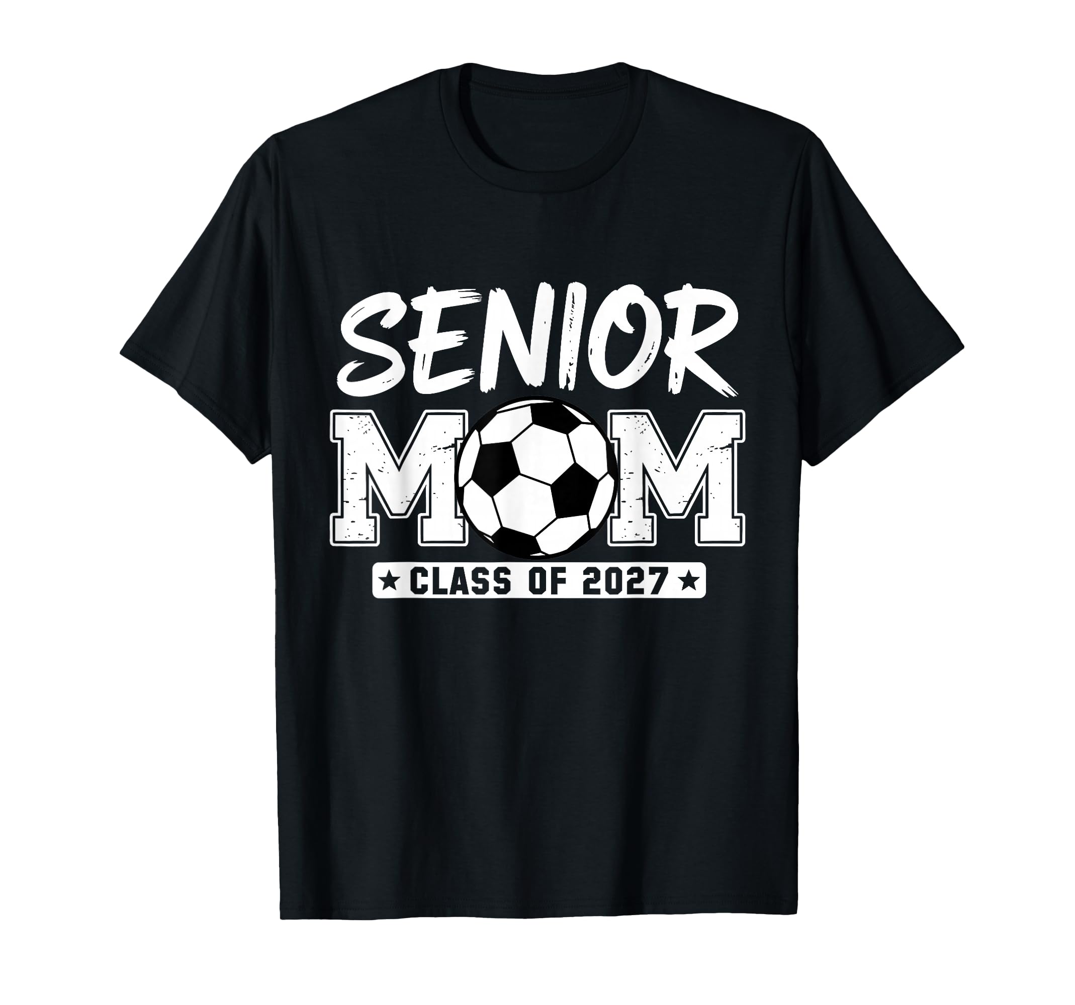 Senior Mom Class 2027 Soccer Mom T-Shirt - Fun Novelty Design for Adults