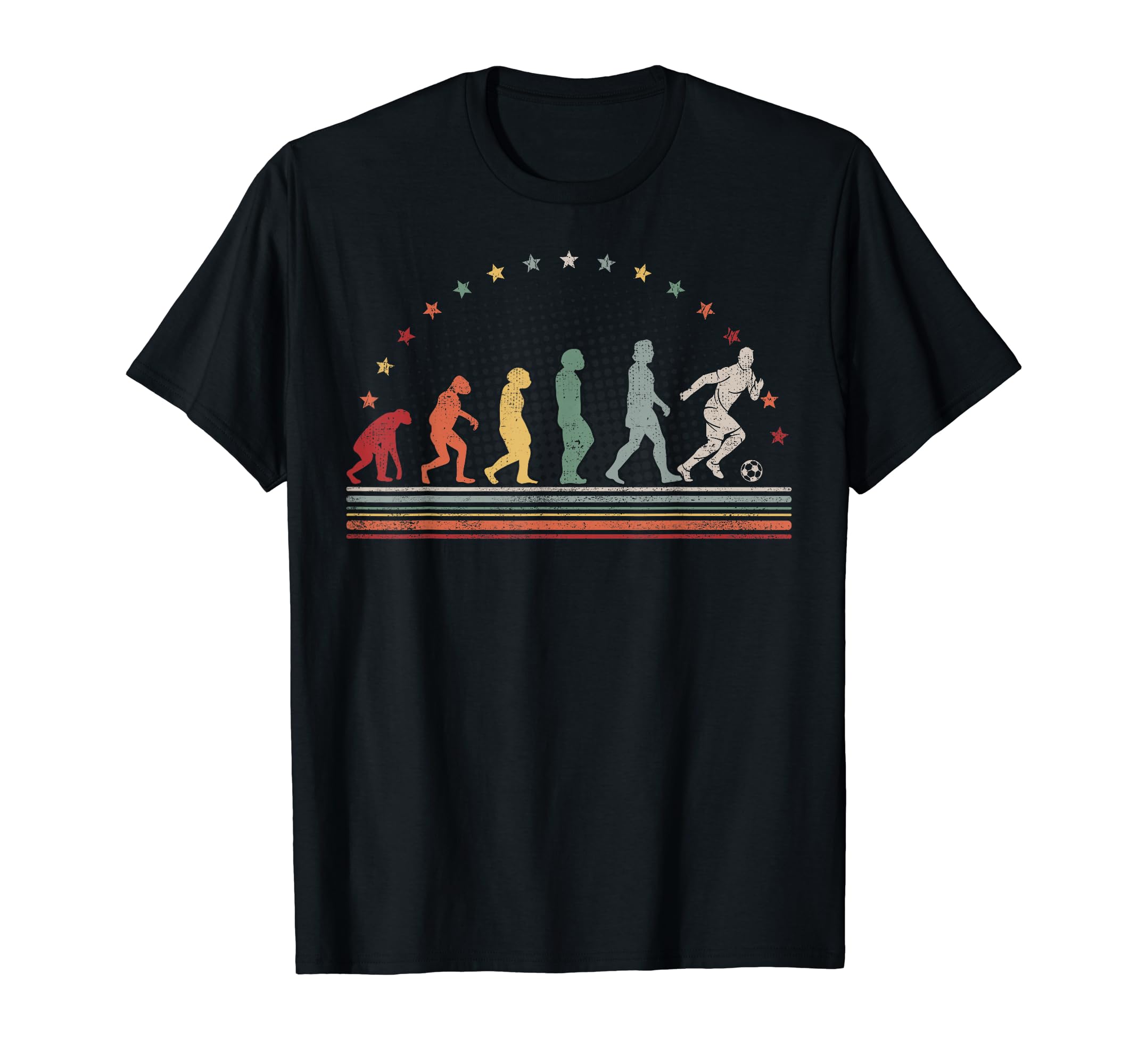 Soccer Evolution Soccer Player Soccer T-Shirt - Minimalist Print Unisex