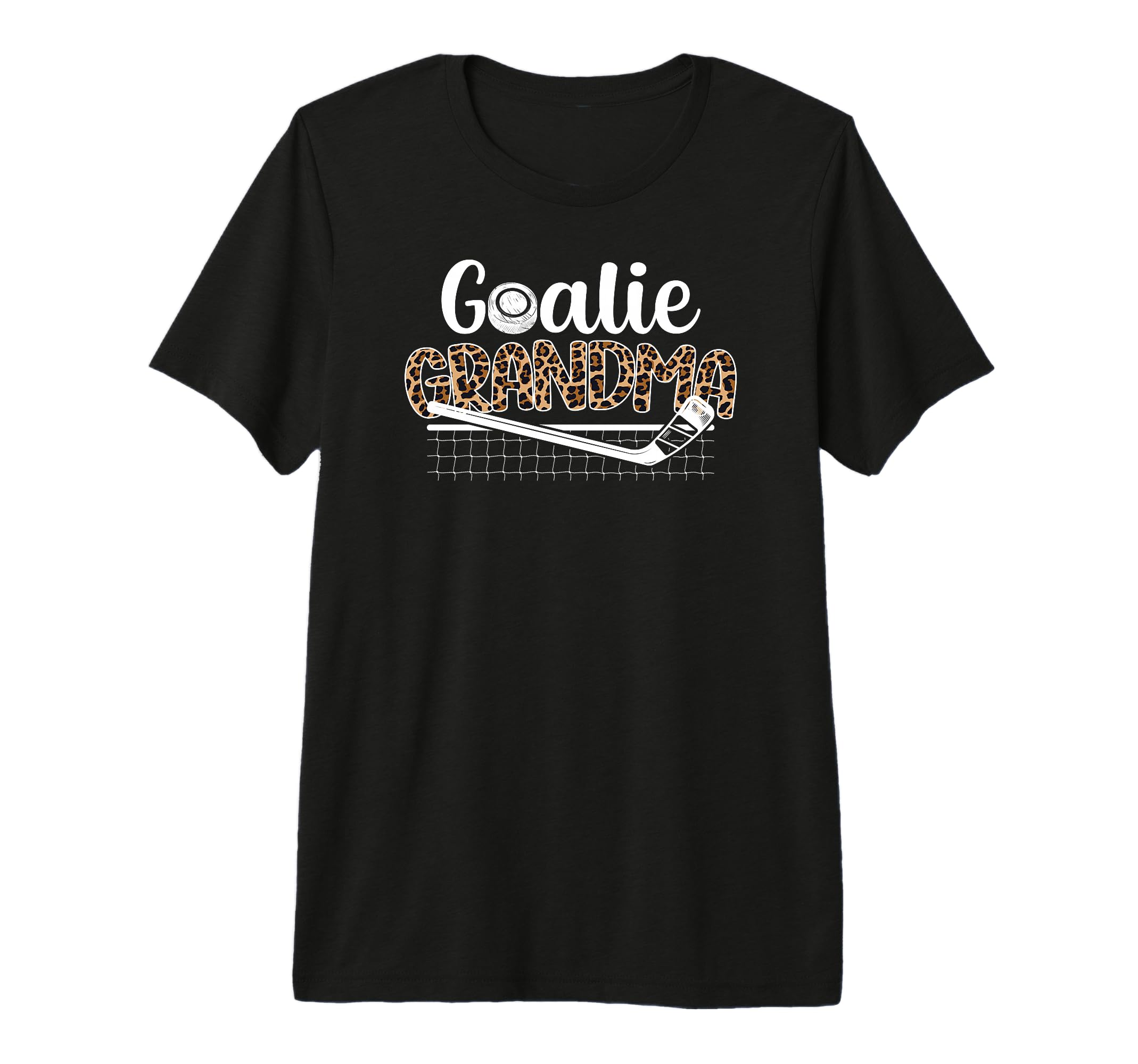Ice Hockey Goalie Grandma Hockey T-Shirt - Minimalist Print for Adults