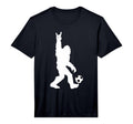 Funny Soccer Bigfoot Rock Sasquatch T-Shirt - Streetwear Style Unisex
