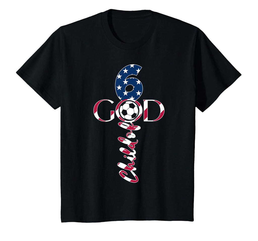 Jesus 6 Years Child God Soccer 6Th T-Shirt - Novelty Apparel Unisex