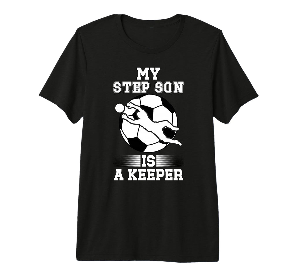 Soccer Keeper Step Mom Soccer Goalie T-Shirt - Minimalist Print for Adults