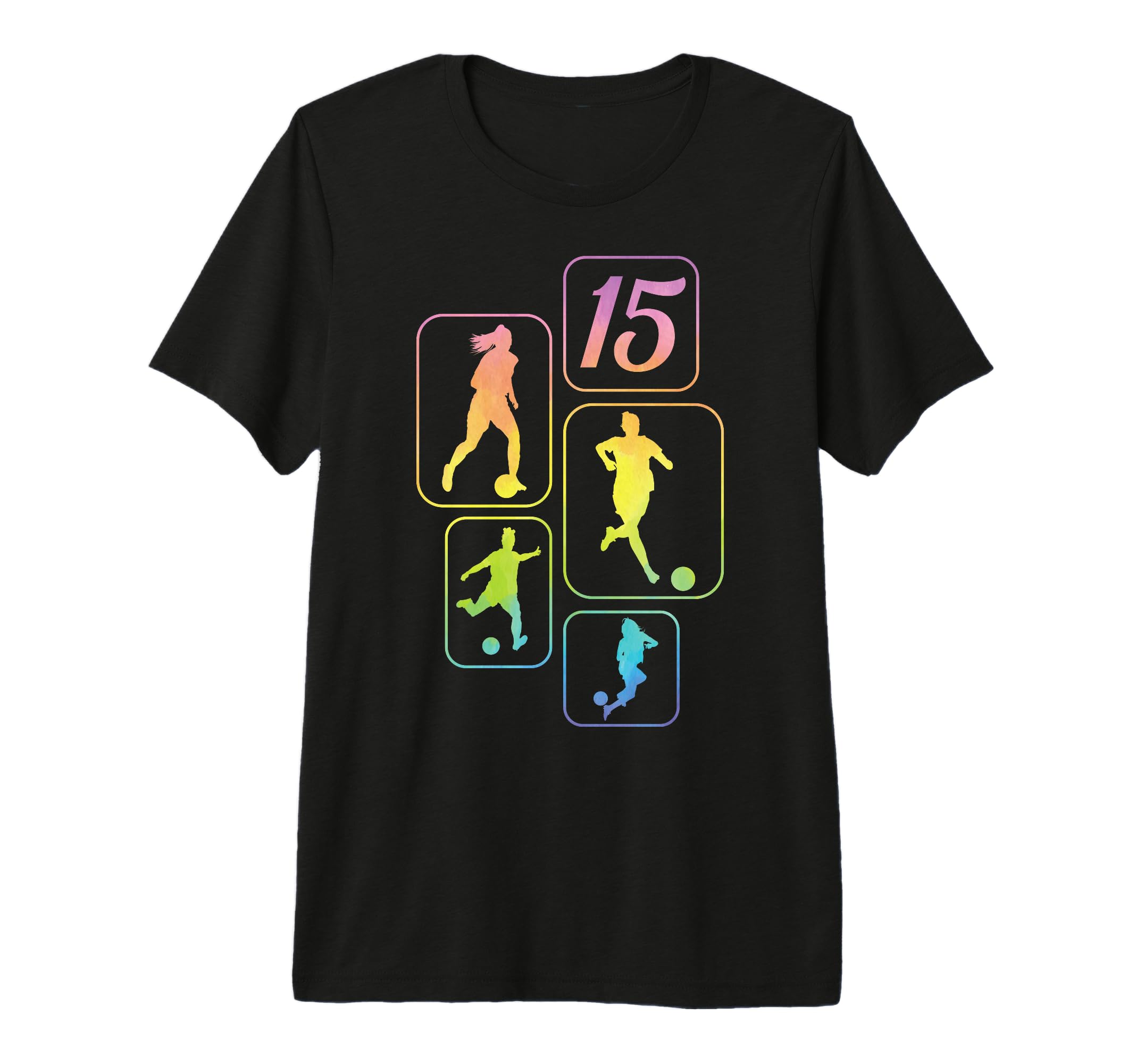 15Th Birthday Soccer Player Football T-Shirt - Streetwear Style Men Women