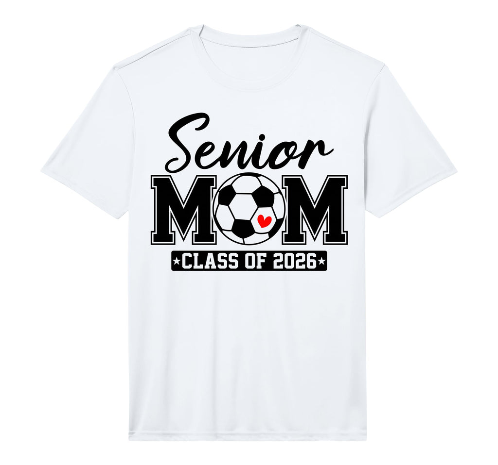 Mens Senior Mom Class 2026 Soccer Mom T-Shirt - Custom Art Print Unisex