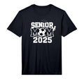 Mens Senior 2025 Soccer Mom High School T-Shirt - Minimalist Print Unisex