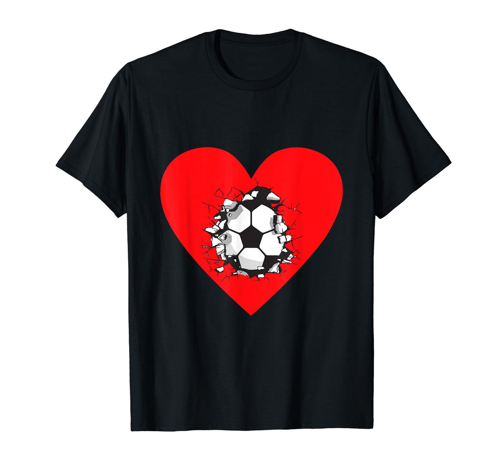 Soccer Heart Soccer And Soccer Love Soccer T-Shirt - Trendy Graphic Unisex