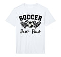 Soccer Paw Paw Matching Family Soccer T-Shirt - Fun Novelty Design Unisex