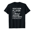 Soccer Player Definition Field T-Shirt - Casual Everyday Wear Men Women