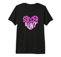 Soccer Aunt Proud Soccer Auntie Heart T-Shirt - Unique Graphic Men Women