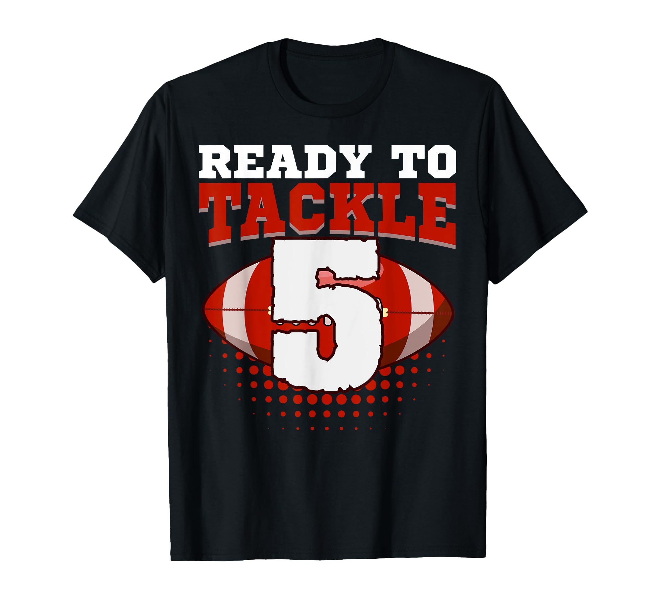Football 5Th Birthday Player T-Shirt - Fun Novelty Design for Adults