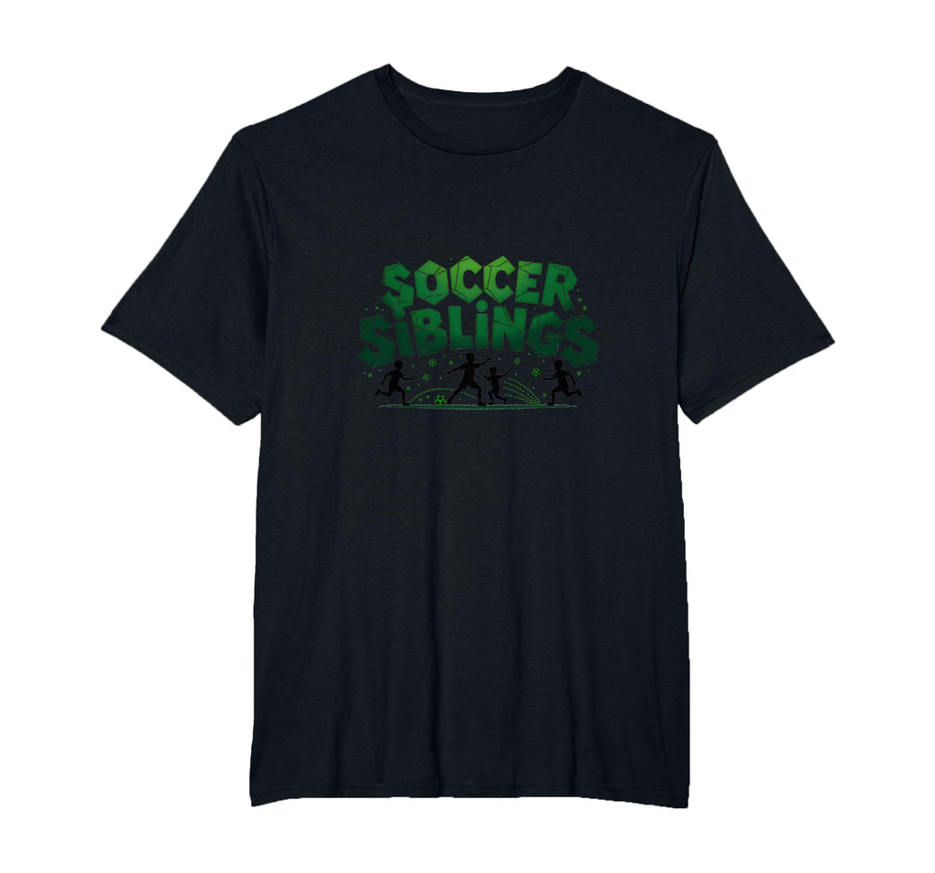 Soccer Siblings Family Teamwork Soccer T-Shirt - Graphic Print Unisex