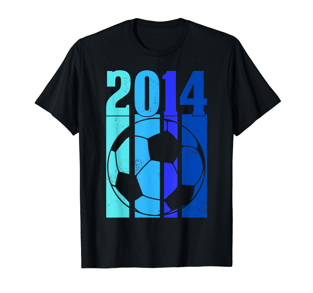 2014 Soccer Player T-Shirt - Minimalist Print for Adults