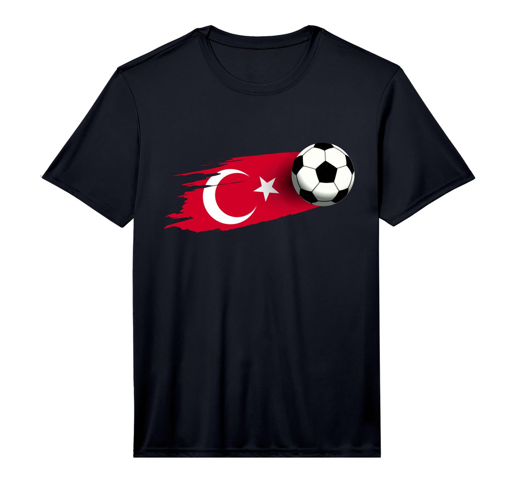 Mens Turkey Flag Turkish Soccer Flag T-Shirt - Minimalist Print for Adults