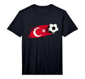 Mens Turkey Flag Turkish Soccer Flag T-Shirt - Minimalist Print for Adults