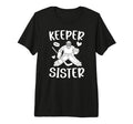 Ice Hockey Keeper Sister Hockey T-Shirt - Fun Novelty Design Men Women