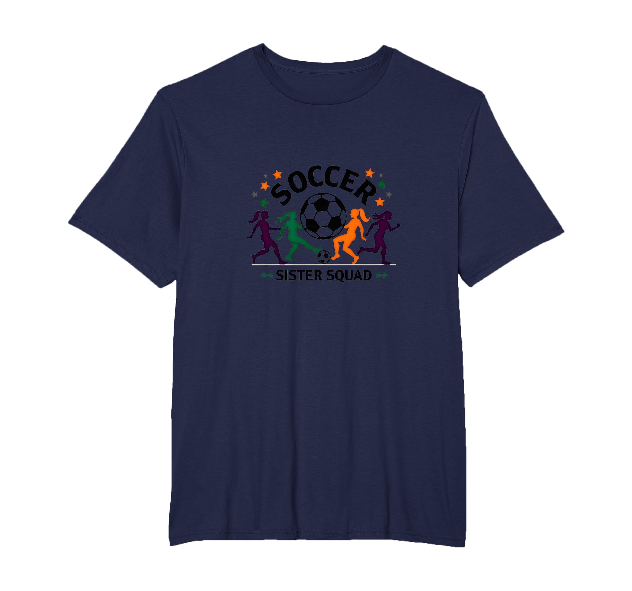Soccer Sister Squad Team Spirit T-Shirt - Custom Art Print for Adults