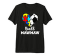 Autism Soccer Mawmaw Funny Autism Puzzle T-Shirt - Streetwear Style Unisex