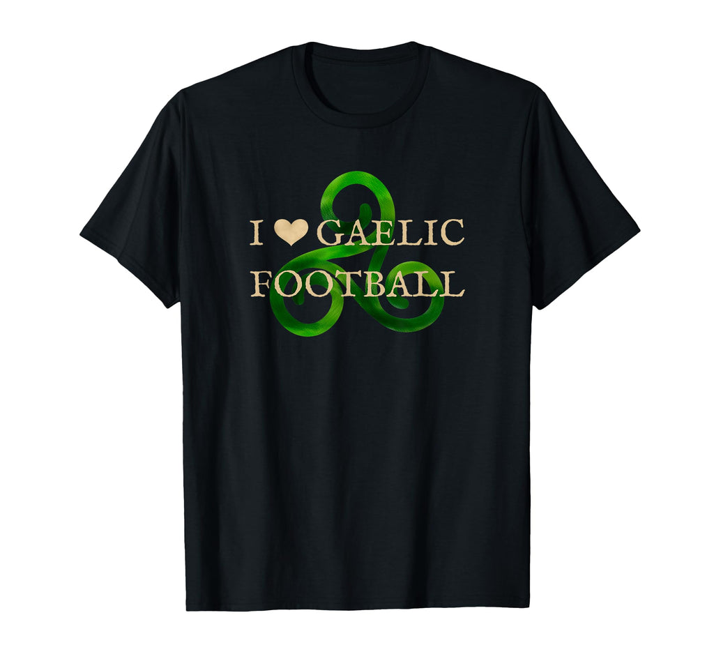 Gaelic Football Heart Celtic T-Shirt - Casual Everyday Wear Men Women