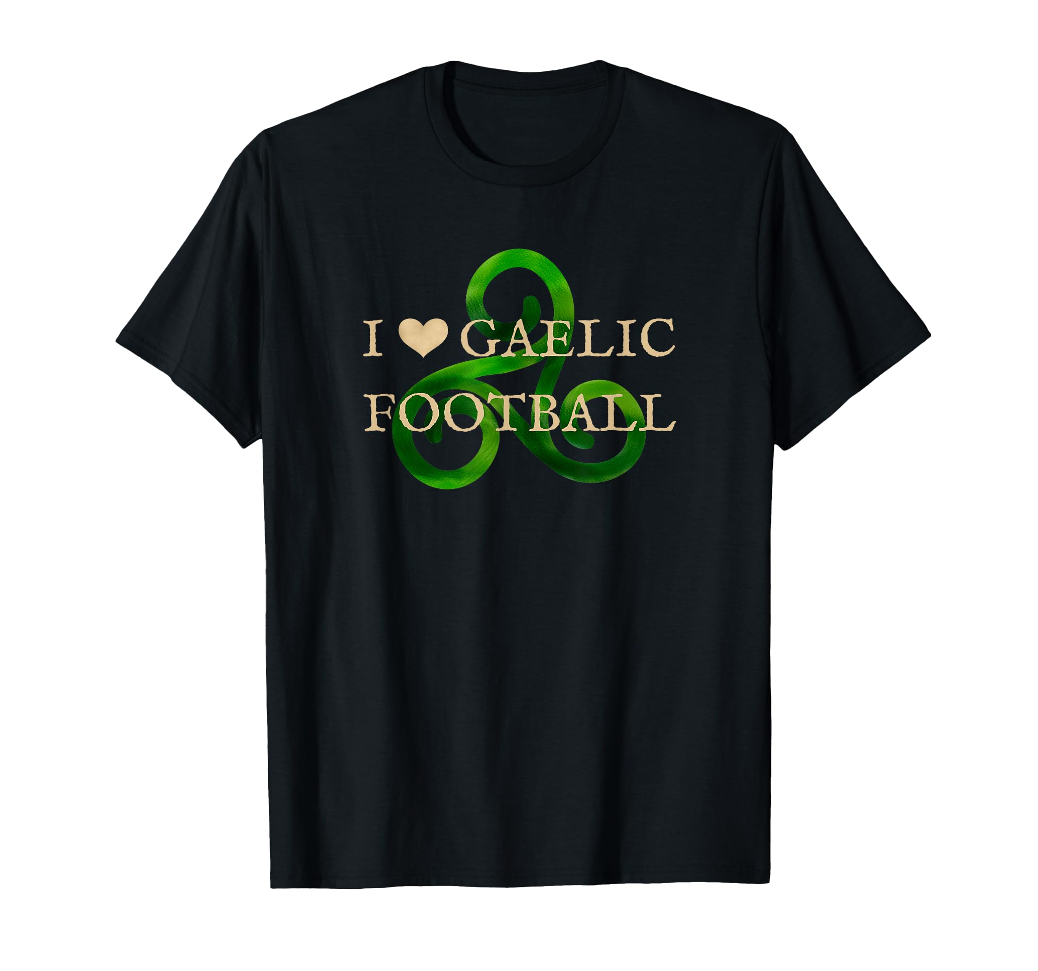 Gaelic Football Heart Celtic T-Shirt - Casual Everyday Wear Men Women