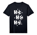 Ho Ho Ho Merry Soccer Performance T-Shirt - Unique Graphic for Adults