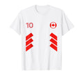 Retro10 Canada Football Soccer T-Shirt - Minimalist Print for Adults