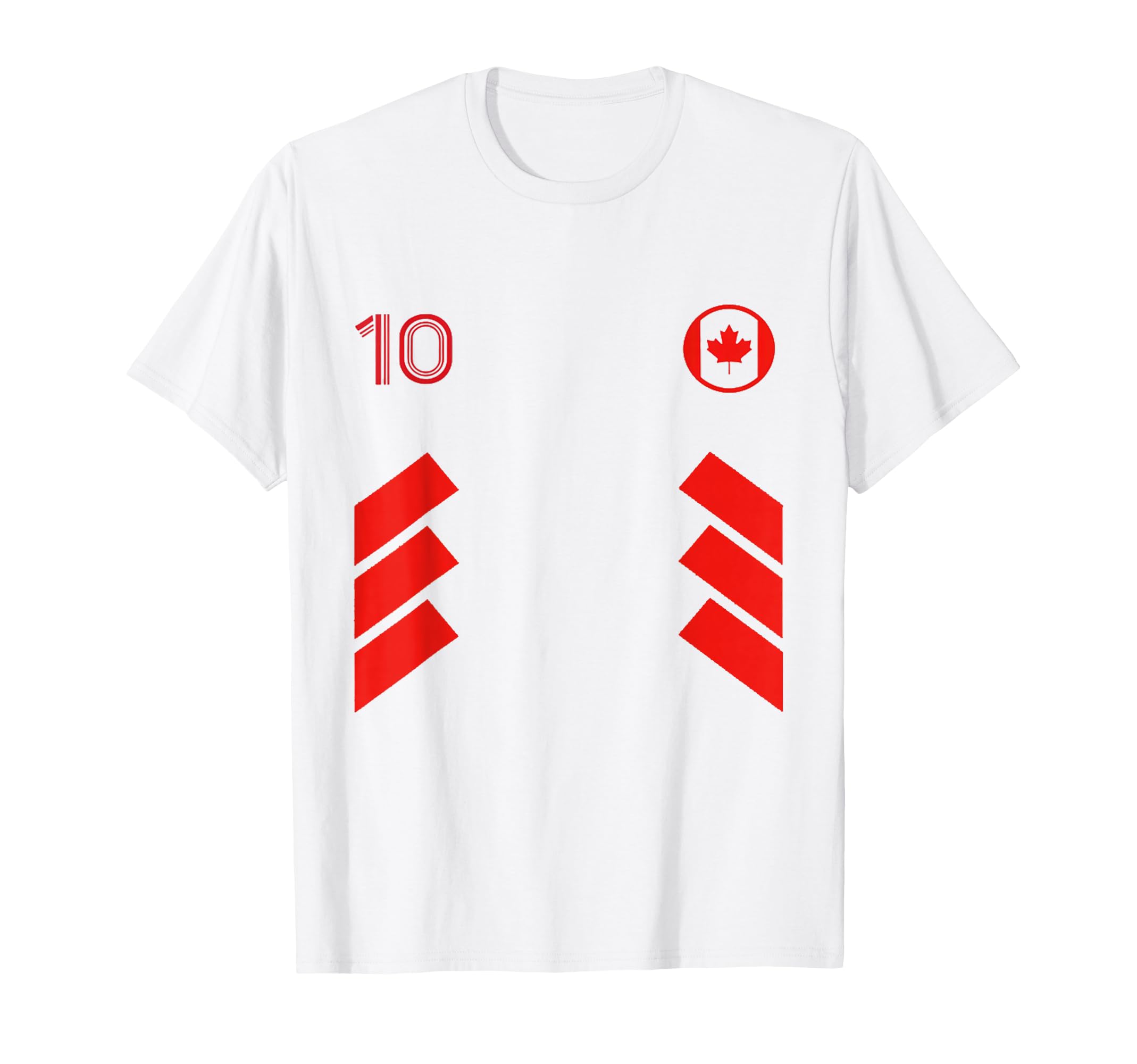 Retro10 Canada Football Soccer T-Shirt - Minimalist Print for Adults