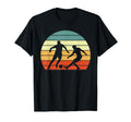 Soccer Sunset Two Soccer Players T-Shirt - Graphic Print Unisex