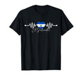 El Salvador Heritage Roots Heartbeat T-Shirt - Trendy Graphic for Adults
