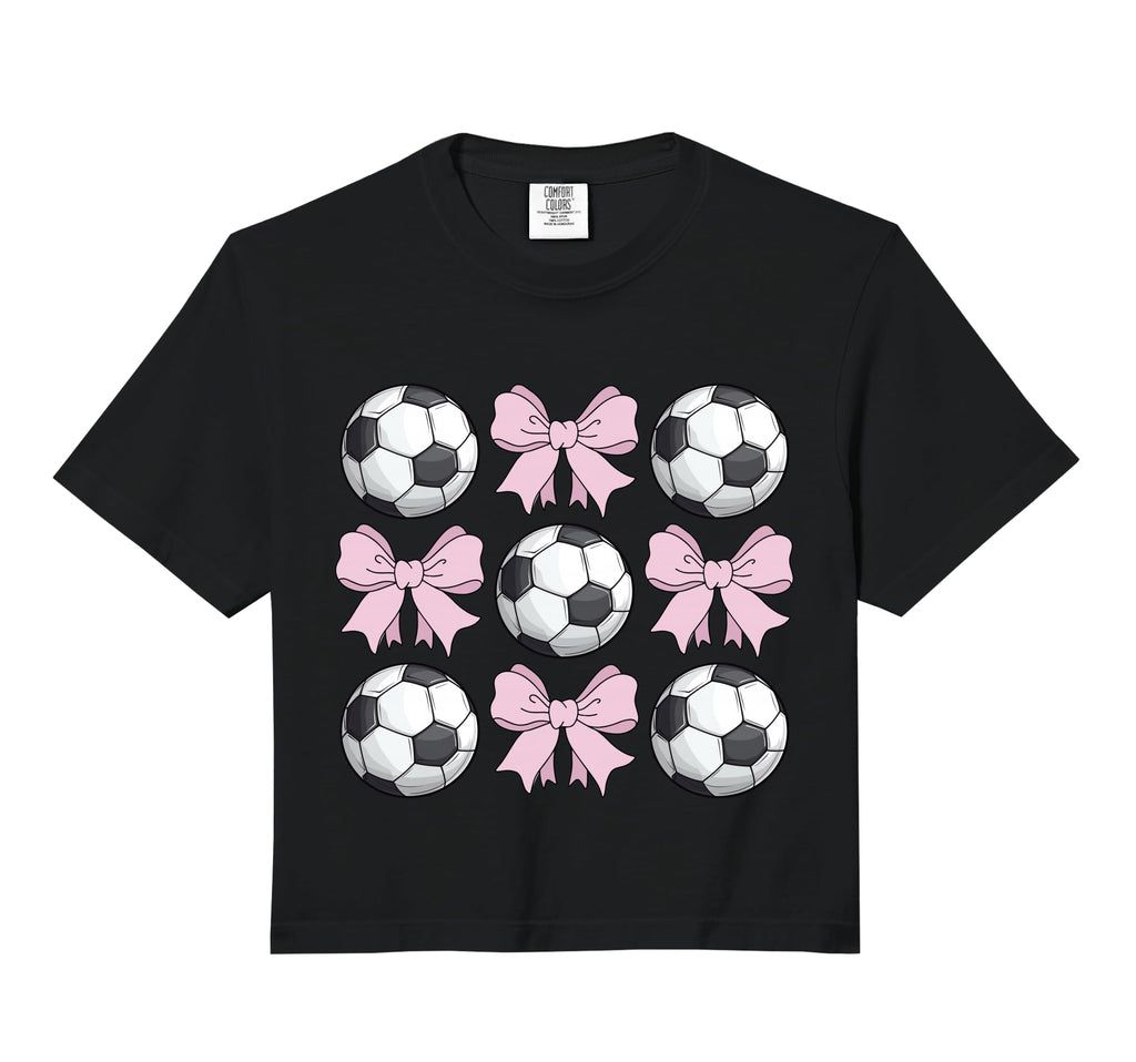Soccer Coquette Bow Soccer Comfort Sweatshirt - Streetwear Style Men Women