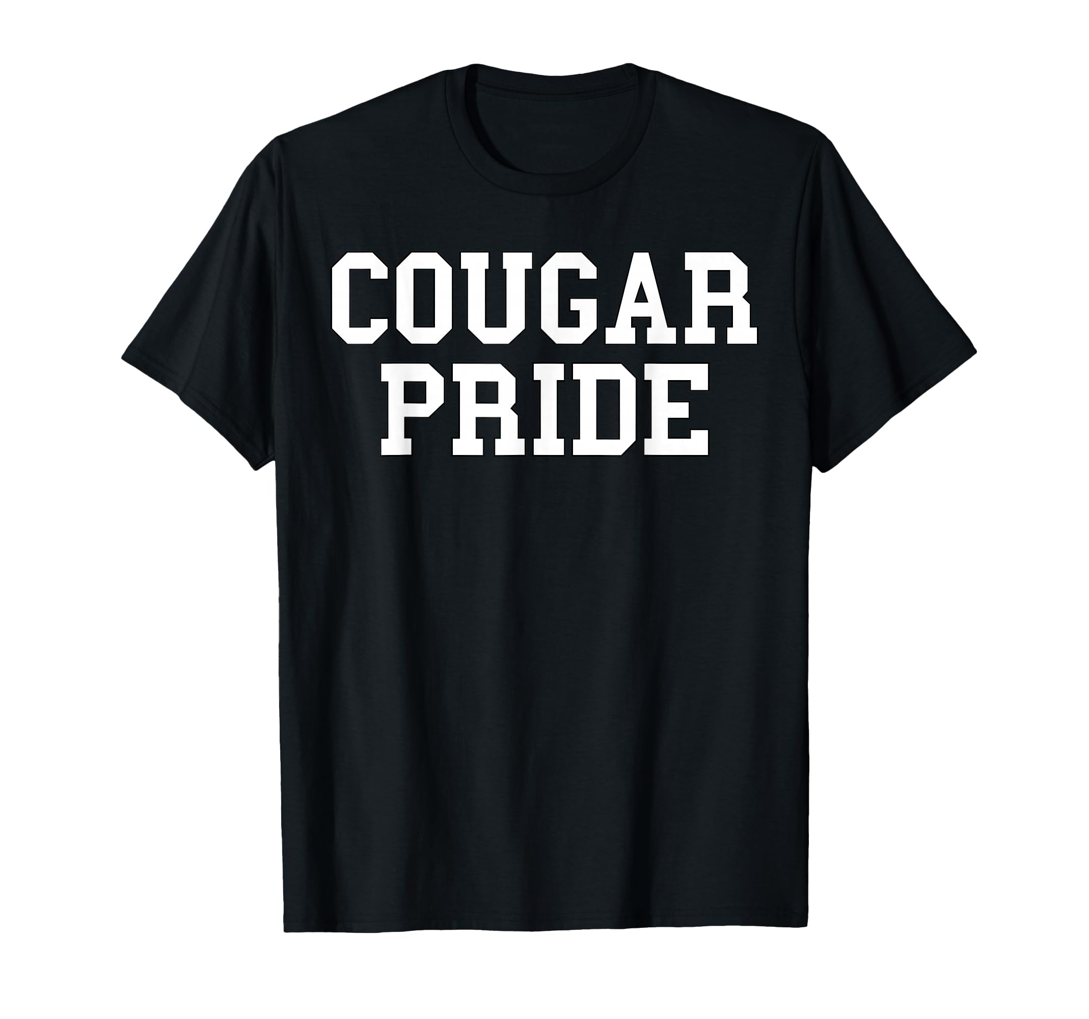 Cougar Pride Sports Fan School T-Shirt - Casual Everyday Wear for Adults