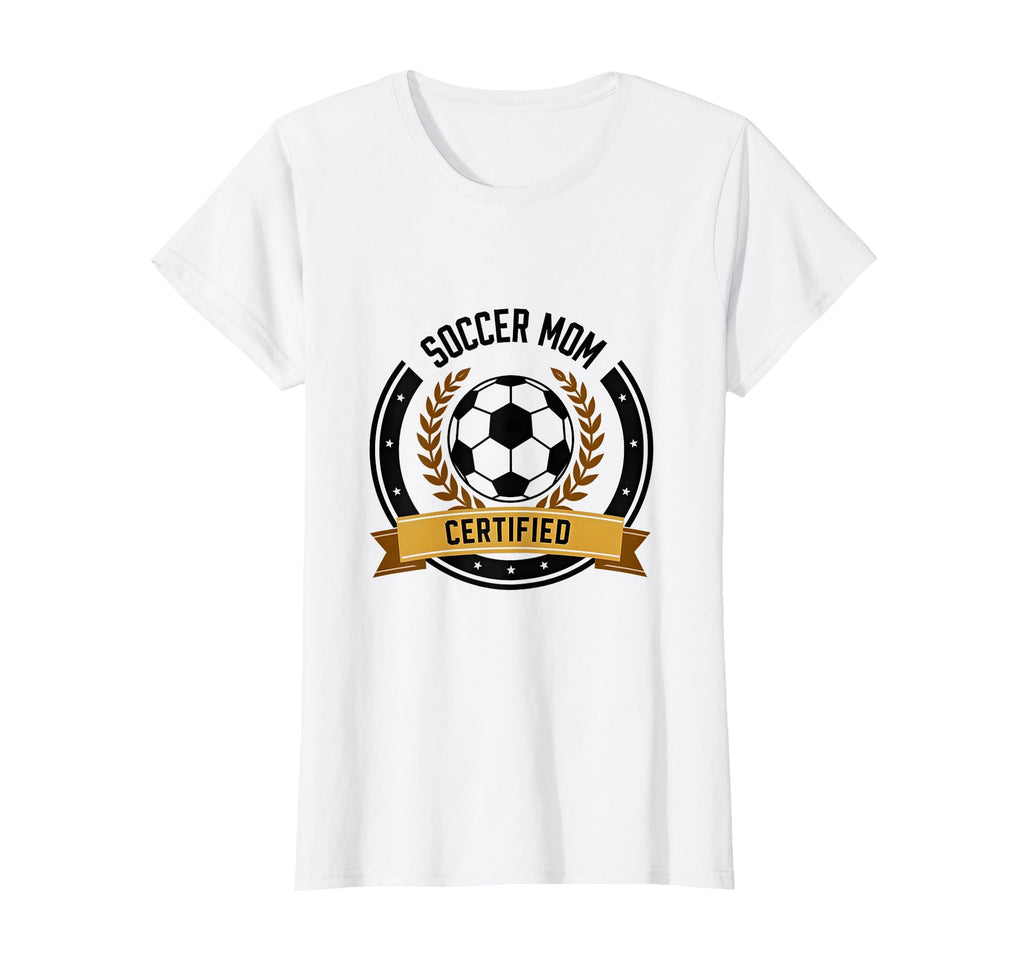 Soccer Mom Certified Proud Sports Parent T-Shirt - Graphic Print for Adults
