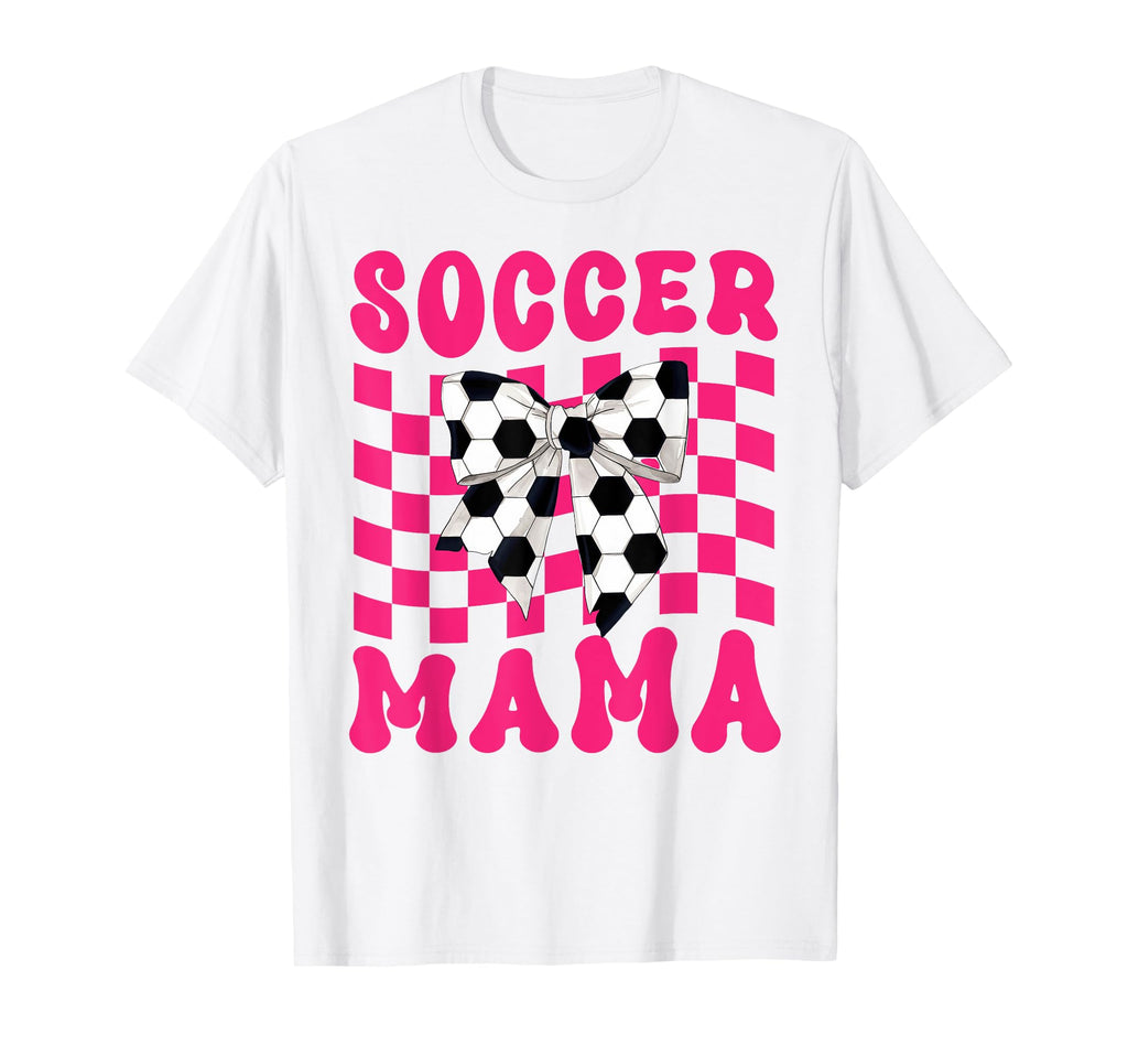 Soccer Mama Coquette Bow Soccer Mom T-Shirt - Streetwear Style Men Women