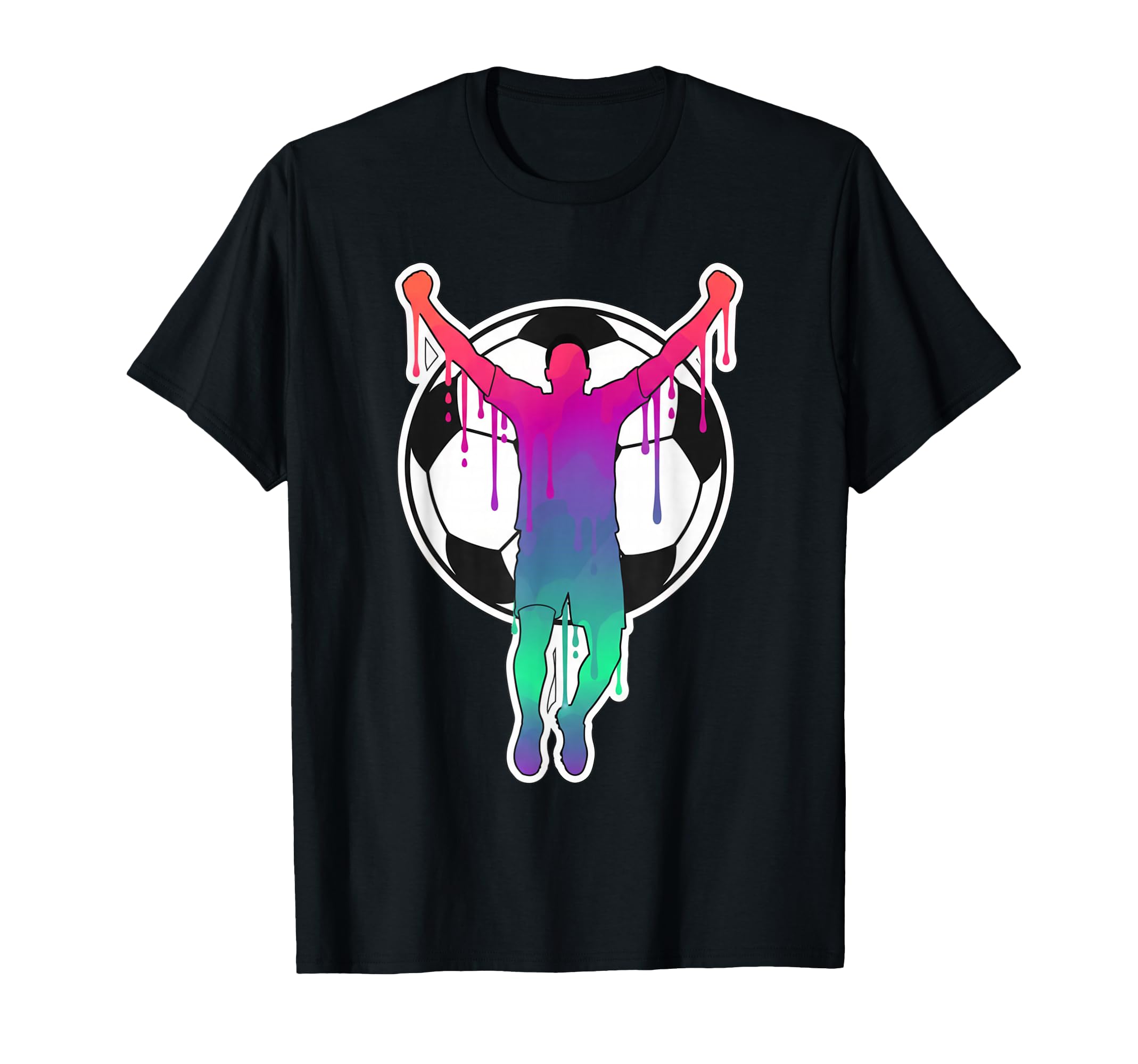 Soccer Player Celebration T-Shirt - Fun Novelty Design for Adults