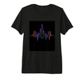 Minimalist Soccer Heartbeat Tri Blend T-Shirt - Trendy Graphic for Adults