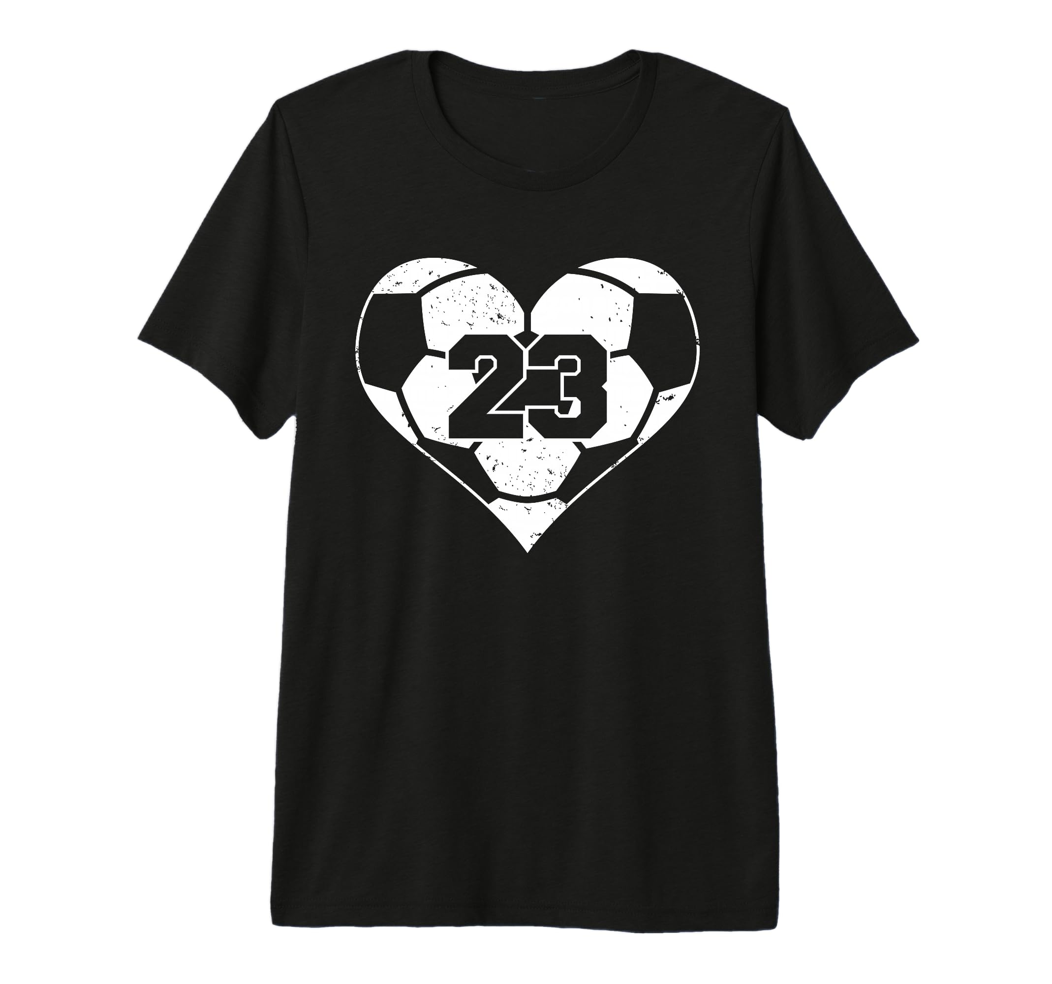 Soccer Number 23 Jersey Funny T-Shirt - Casual Everyday Wear for Adults