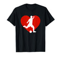 Valentine Soccer Player Valentines T-Shirt - Streetwear Style Men Women
